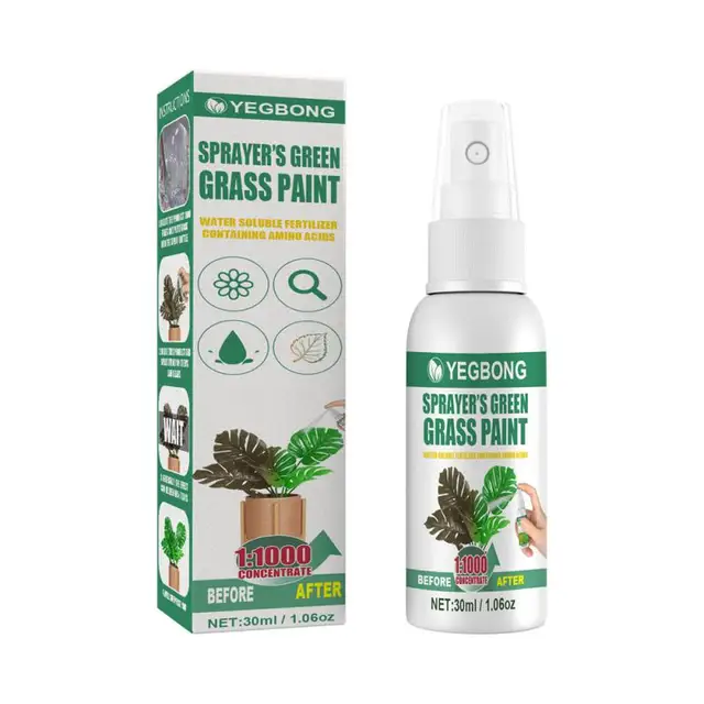 Egészséges Növényi Zöldítőanyag Javítsák A Sárga Leveleket Növény Fényes Levelek Tápanyag -Oldat 30 Ml -Es Pázsit Spray -I Zöld Levéljavító Szer - Image 6