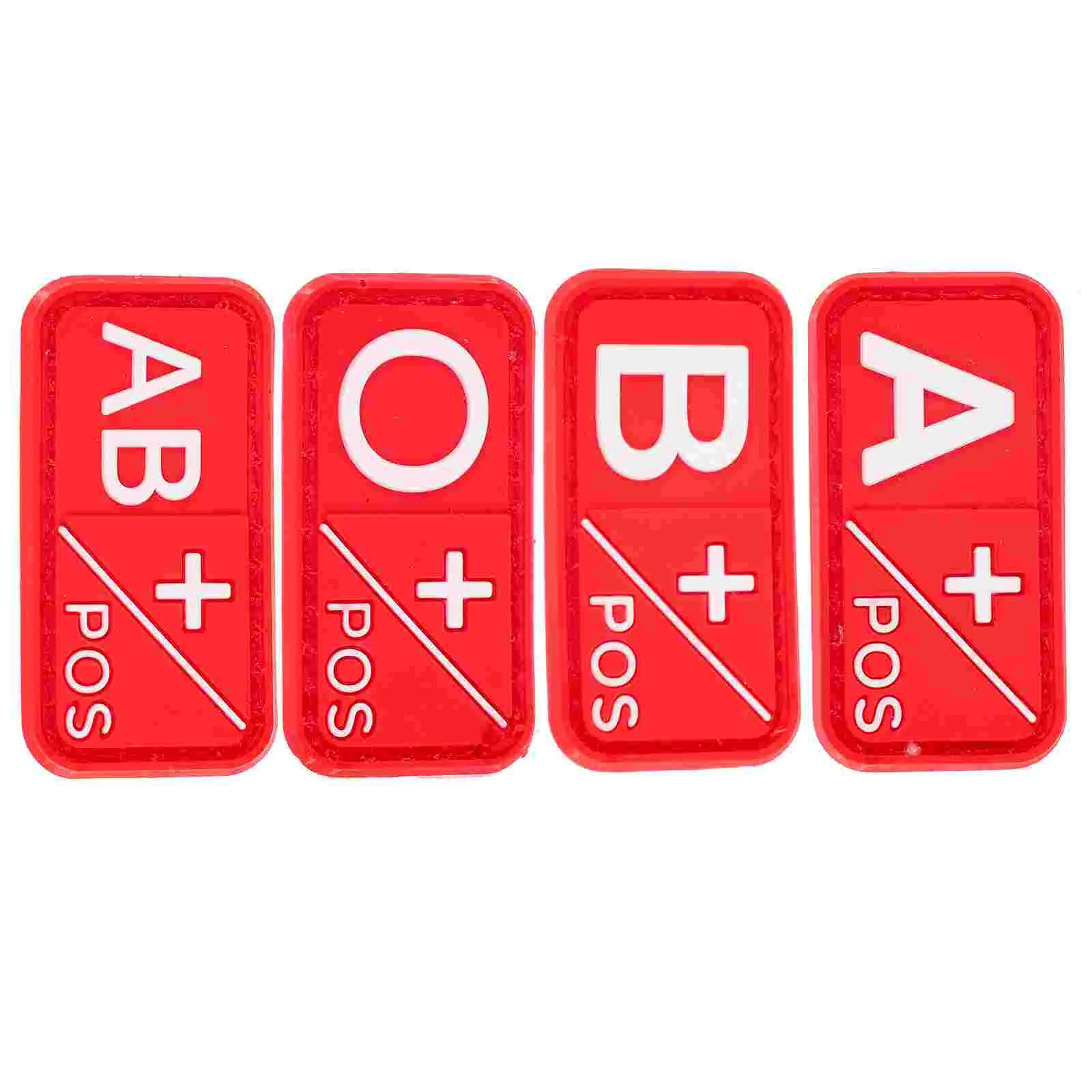 

Blood Type Backpack Patches Decorative for Clothes Hook and Loop Clothing Positive