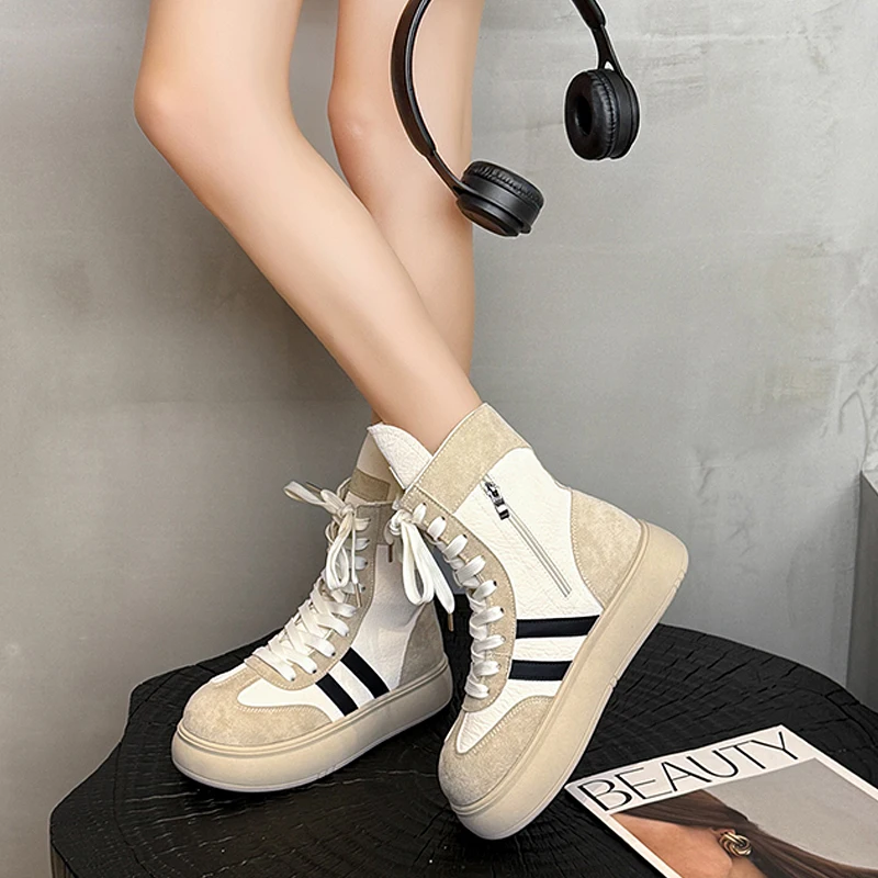 Women's Fashion High-Top Lightweight Comfort Shoes