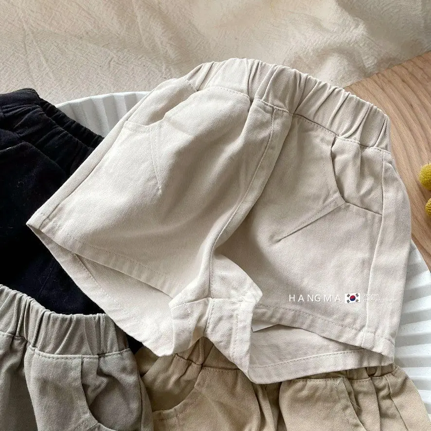 Summer New Kids Boys Casual Pants Children Solid Shorts Baby Girls Cotton Shorts Fashion Toddler Clothes