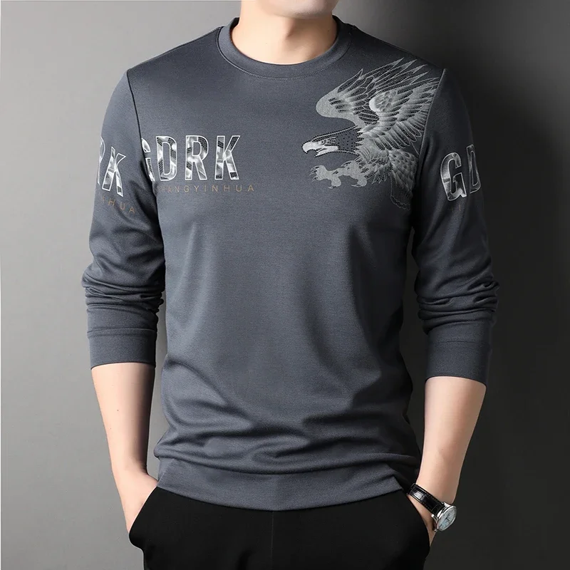 

Мужской Весенний Новый Модный Универсальный свитер с индивидуальным принтом и круглым вырезом