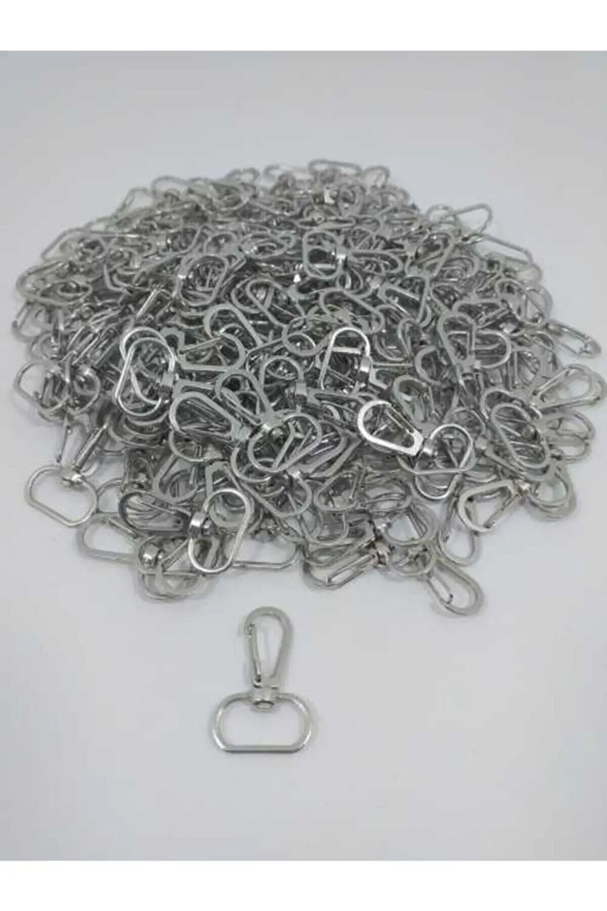 

Silver 100 Macrame Keychain Ring Knit Kits Hobby Supplies & Entertainment Living
