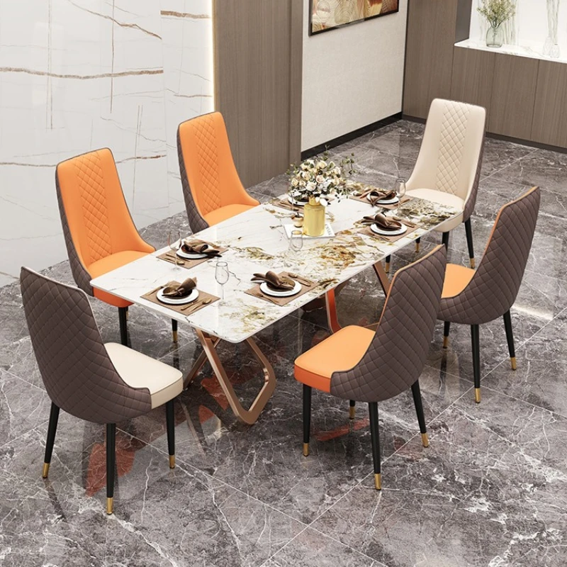 Design Luxury Restaurant Chair European Ergonomic Office Restaurant Chairs Upholstered Salon Chaises Salle Manger Furnitures