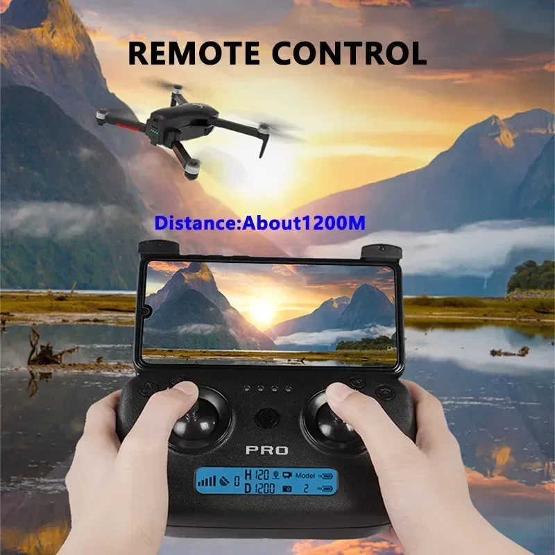 New Drone With 3 Axis Self Stabilizing Gimbal WiFi FPV 4K Camera  SG906 PRO 2 Brushless Quadcopter GPS Dron