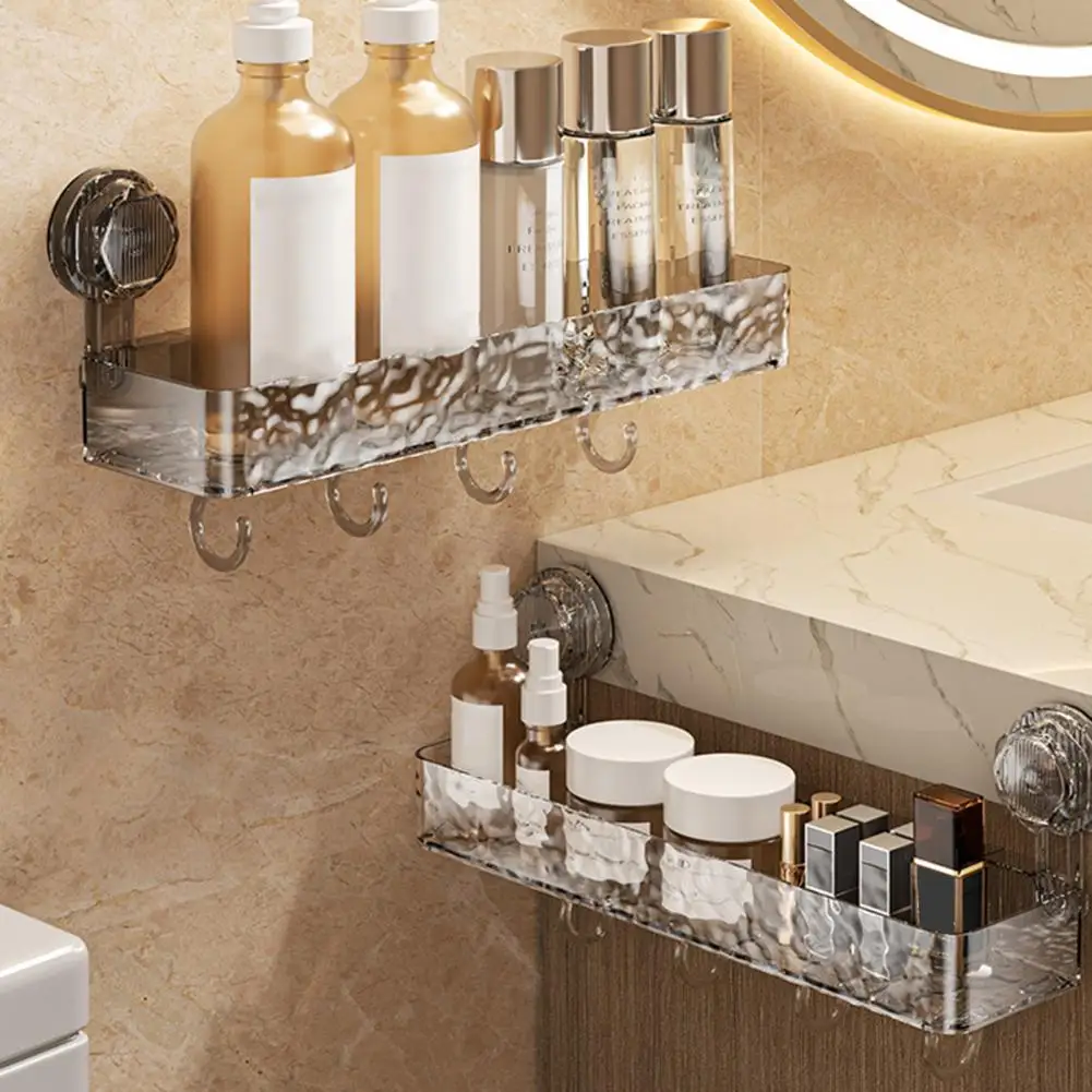 Thickened Pet Material Storage Rack Bathroom Storage Rack Capacity Shower Caddy with Suction Cup for Easy for Maximum