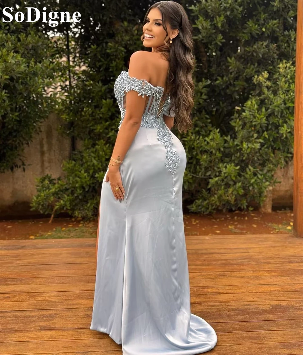 sachin and babi light blue dress Silver Sequined Dresses main image 0