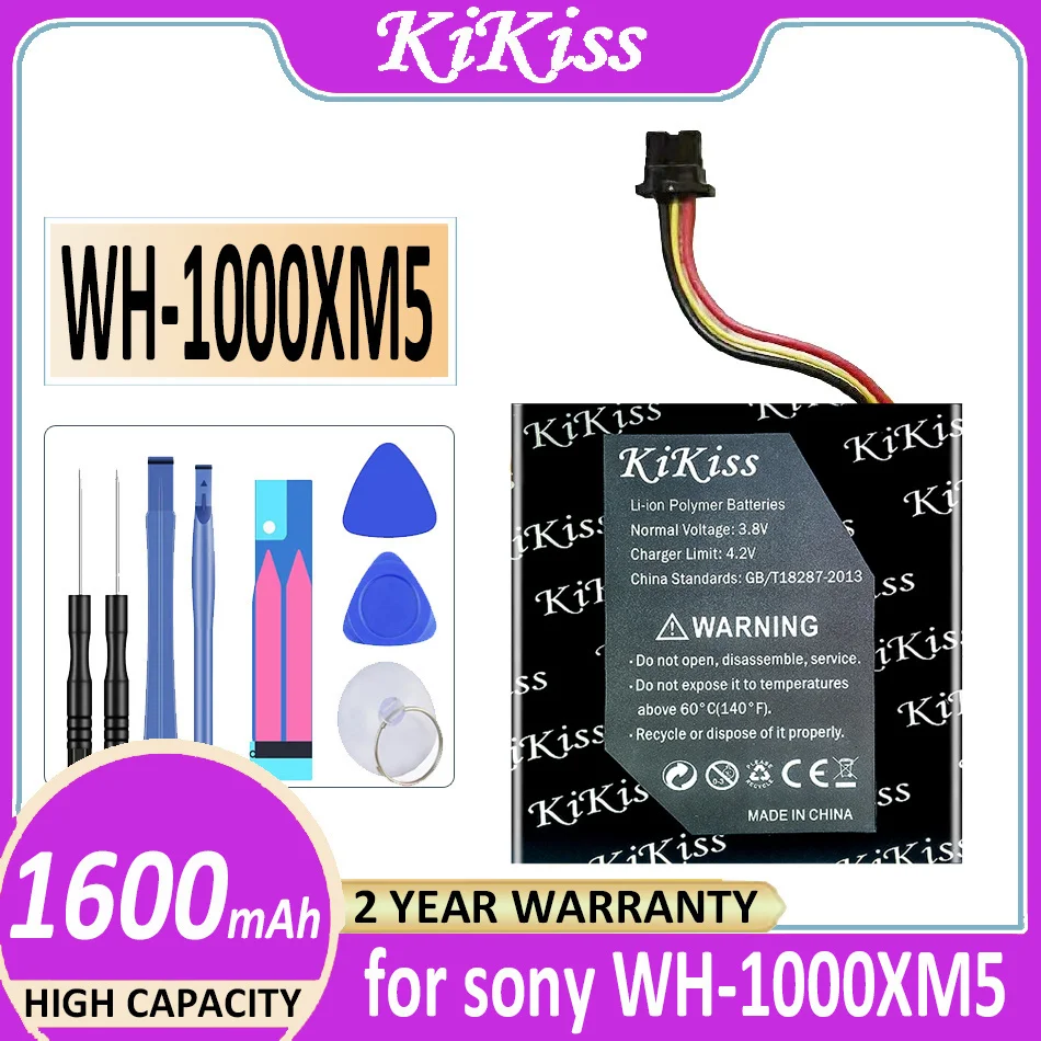 Batteria 1600Mah Per Cuffie Bluetooth Sony Wh-1000Xm5 723741 Bateria