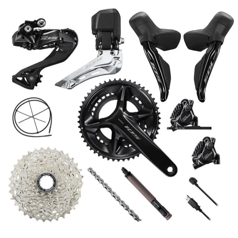 105 Di2 Electronic Groupset R7170 12s Brake Crankset R7150 Shifter Derailleur Chain Cassette For Road Bike