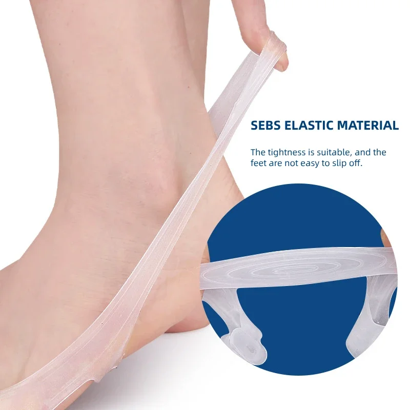Toe Separators Toe Spreader Finger Toe Separator 1 Pair Thumb Eversion Tension Band Gel Training Exerciser Strap