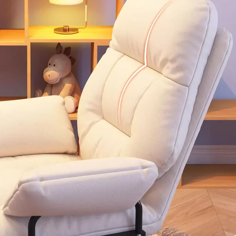 Gaming Arm Rest Pads Office Chair Wheels Glides Home Luxury Office Chair Girls Comfy Silla Para Oficina Furniture Decoration 3