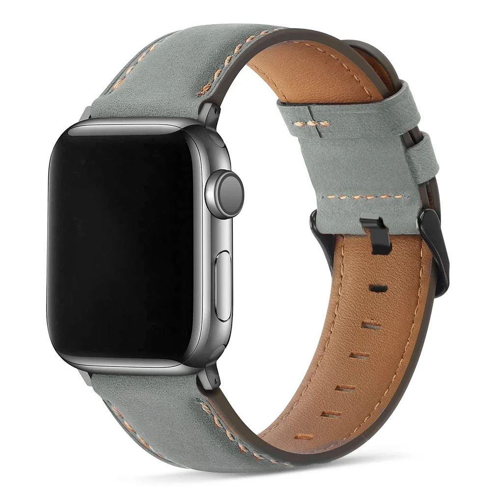 Vintage Luxury Leather Watch Strap