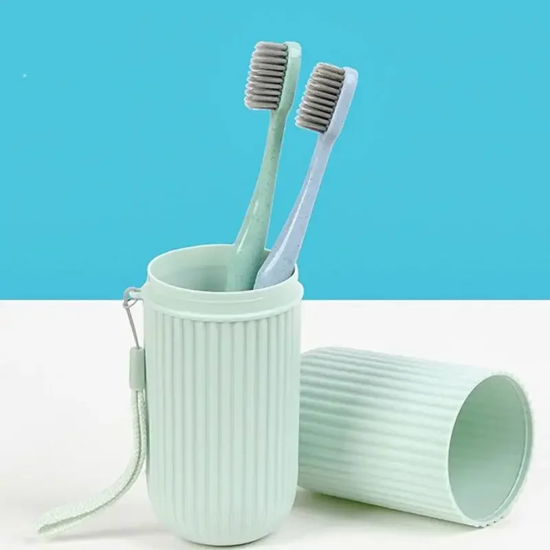 Travel Portable Toothbrush Cup Toothpaste Holder Storage Case Box Organizer Toiletries Storage Cup