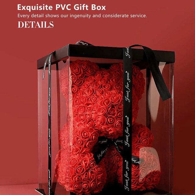 Beary Love Box - Everlasting Rose Gift Box Delivered Brisbane