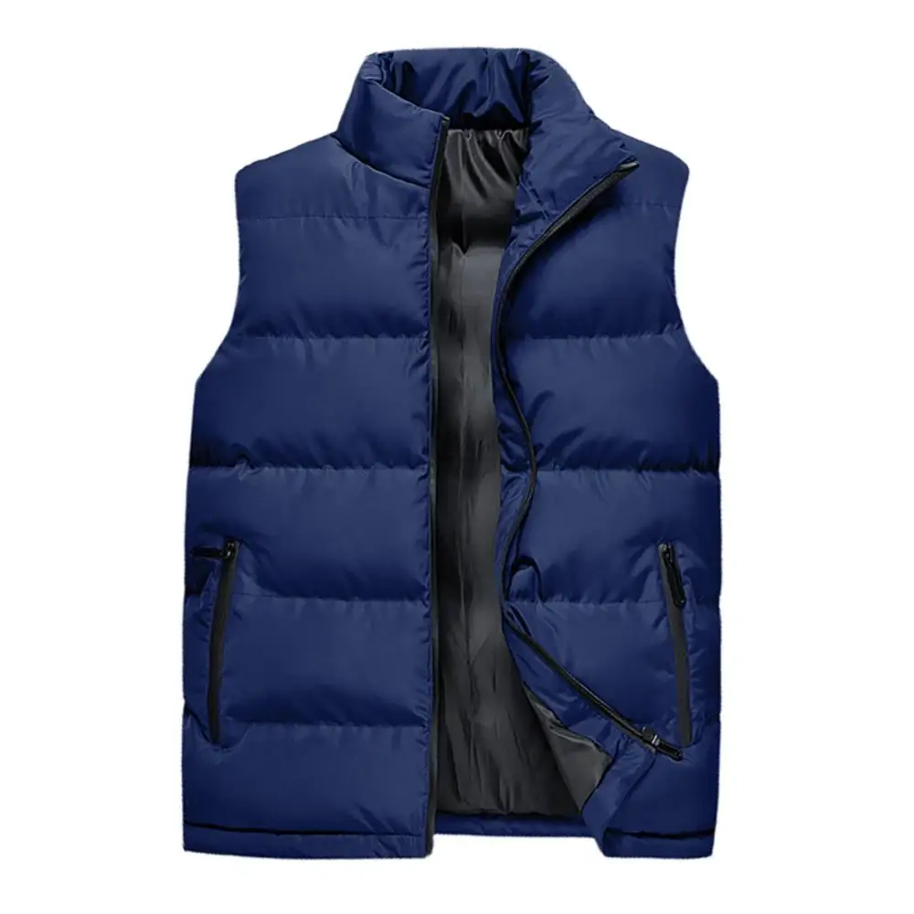 

2023 New Tank Top Men Autumn jacket vest Man sleeveless jacket warm cotton padded vest Men's Gilet vest