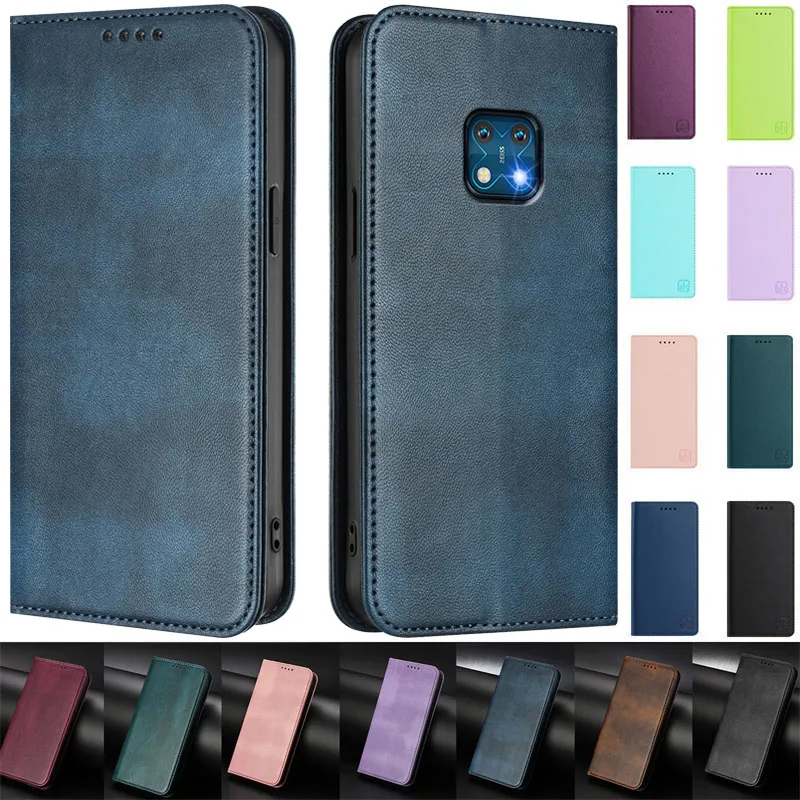 Leather Flip Stand Wallet Case - Magnetic Back Cover
