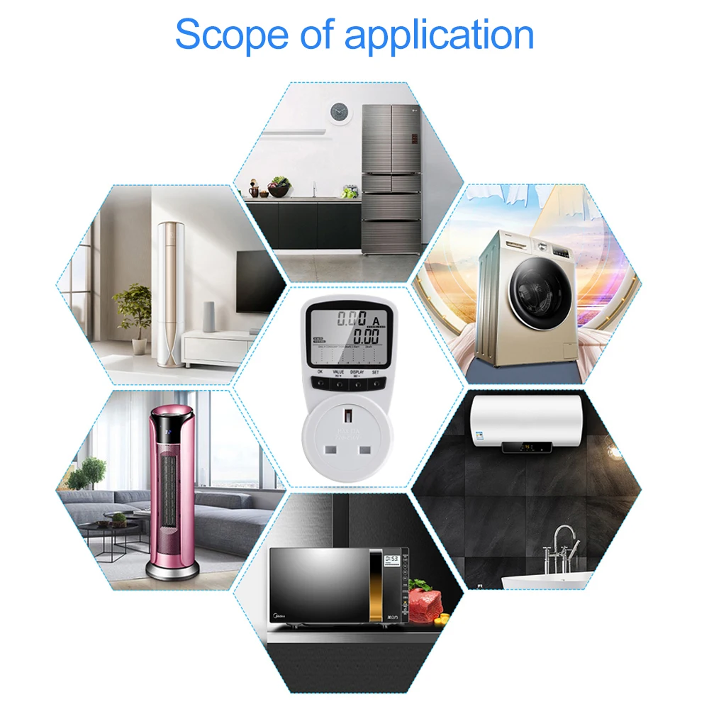 Programmable Digital Timer Switch for Home Energy Efficiency and Kitchen Appliance Control