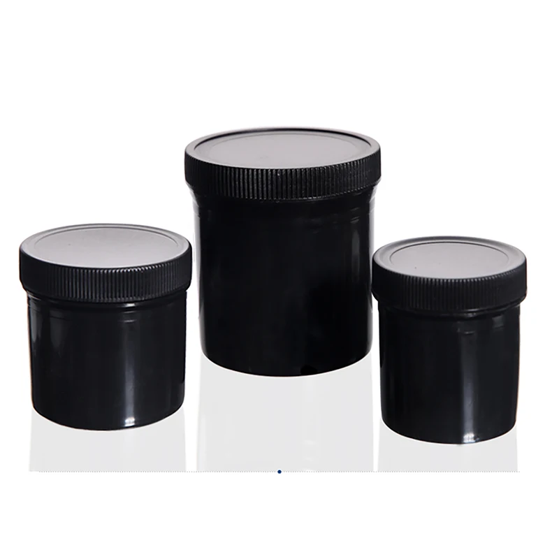 100ml 150ml 250ml300ml Black Hdpe Sealed Plastic Cans, Paint Ink