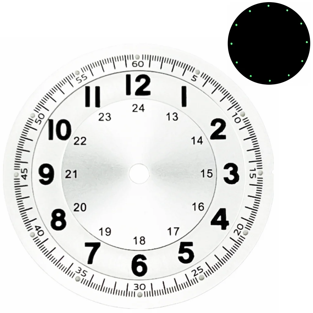 29 mm Zifferblatt, leuchtend, passend für Nh35 NH36 ETA2836 Mingzhu DG2813 3804 Miyota8205 8215 821A Uhrwerk, Uhrenzubehör – Detail 12