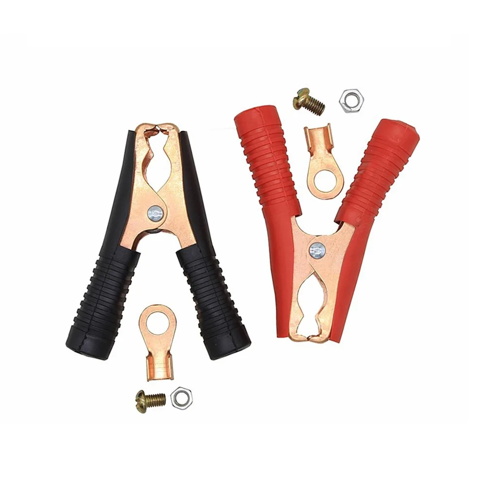 Hot Copper-Plated All-Inclusive Black And Red Spring Car Clamps Crocodile Clip 100A Aligator Small Cable Battery Alligator Clips