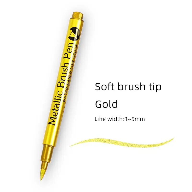 Mirror Soft head Marker Silver Marker Liquid Pen Art Liquid Mirror DIY Chrome Finish Metallic Craftwork Pen Accessories