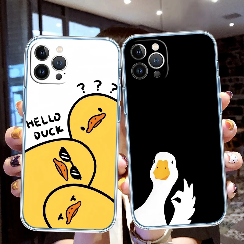 QT17 DUCK Cartoon High-End Phone Case