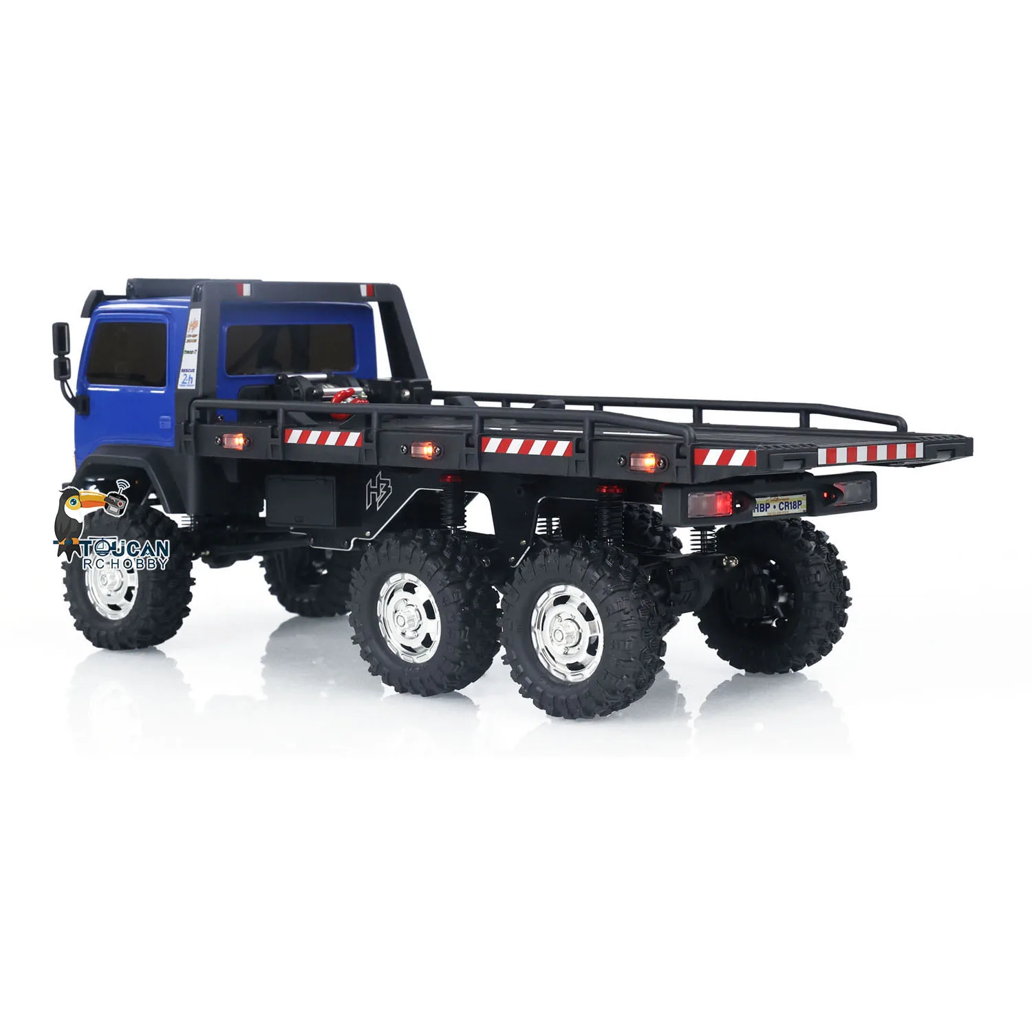 1/18 CR18P RTR Flatbed Truck Car 6x6 Painted Finished RC Rock Crawler Off-Road Truck 2-Speed Transmission Lights Vehicle TH24369 4