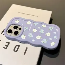Elegant Fresh Floral Soft Wave TPU Phone Cover for OPPO A77S 4G (1)