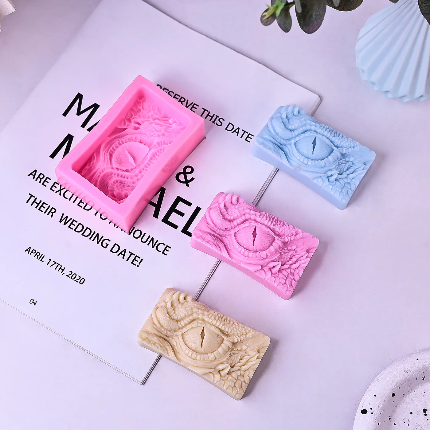 Dragon Eye Pattern Soap Silicone Mold Crafts Party Dessert Cake Baking Mold Clay Plaster DIY Decorating Art Crafts