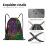 Custom Psychedelic Magic Mushrooms Print Lava Drawstring Bag Women Men Lightweight Sports Gym Storage Backpack 3