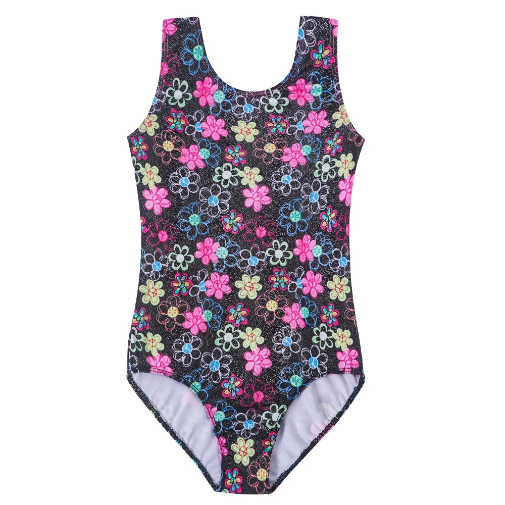 Gymnastics Leotards for Girls Toddler Unitard Biketard Clothes Cute Kid Tumbling One-piece Dance Training Practice Wear Outfit