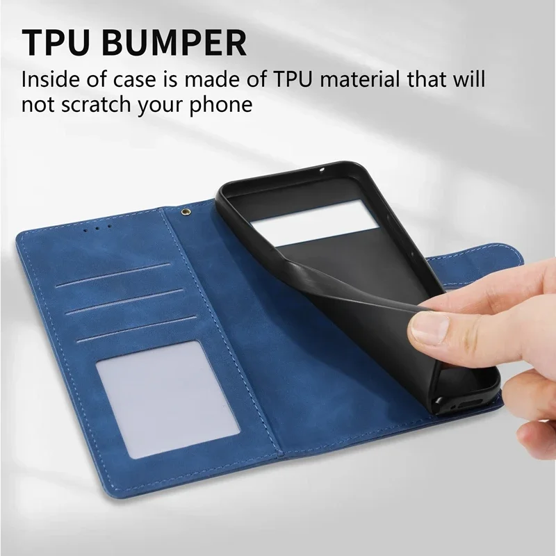 ZZXX Wallet PU Material Magnetic Flip Leather Case For Google