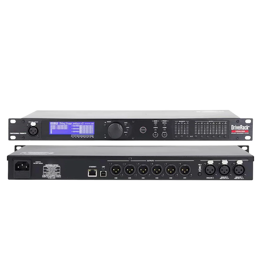 DriveRack VENU360 Pro Audio Driver Rack 3 Input 6 Output Stage Audio Processor Software Rack Professional Processor