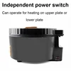Multifunctional Electric Crepe Maker Pancake Baking Pan Pizza Oven BBQ Barbecue Double-Plate Frying Grill Hot Pot Cooker Skillet 4