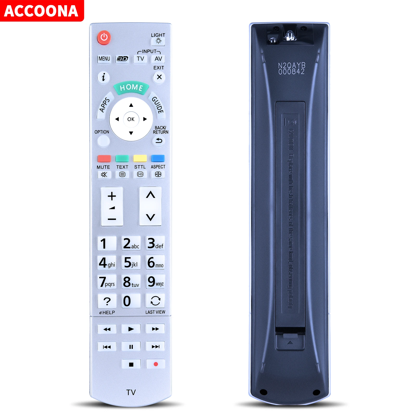 Telecomando Adatto Per Panasonic Smart Tv Tx-65Cs620E Tx-40Cx680E Tx-55Cx680E Tx-50Cx680E Muslimexmuslimah
