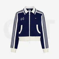 adidas Originals TRACK TOP W Veste courte pour femme, cardigan à revers tricoté tendance, confortable et décontracté KY2150 6