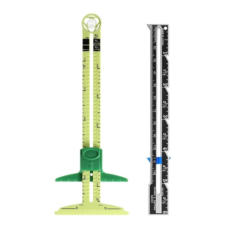 

Скользящий датчик 5 в 1 с беспроблемным треугольным датчиком, швейные измерительные инструменты, пластиковый Т-образный датчик,