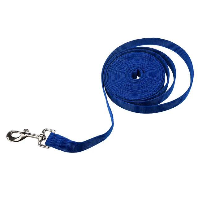 High-quality leash with discount, safety, convenience, nylon material, stainless steel hook, easy-to-use, versatile, fashionable blue color, delivery option and pricing.
