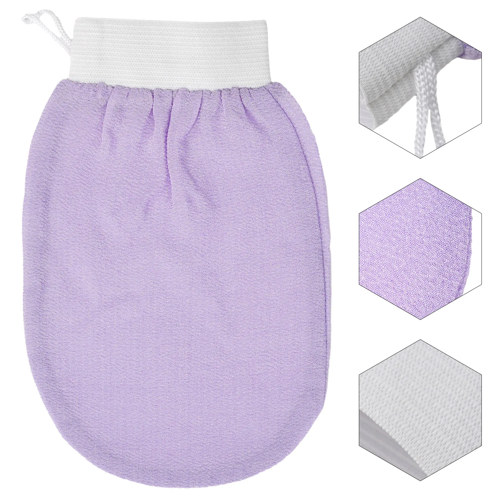 1/2 Pcs Scrub Exfoliating Gloves Back Scrub Dead Skin Facial Massage Gloves Body Cleaning Scrub Mitt Rub Dead Skin Gloves 2