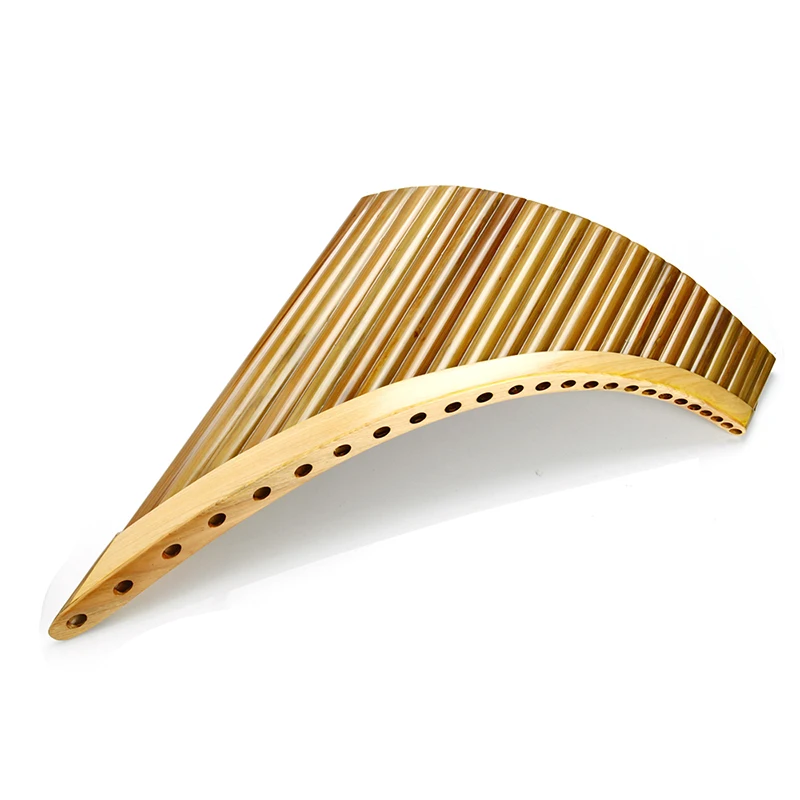 Pan Flute C/F/G Key Pan Flute 25/22/18/15/10 Pipes Musical Instrument Light Brown Woodwind Handmade