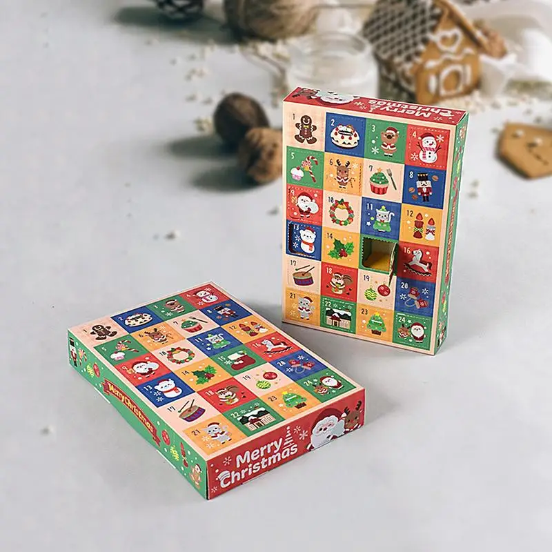 Empty Advent Countdown Calendar 5X Count Down To Christmas Advent Calendar Fillable Holiday Candy Box For Festive Atmosphere For