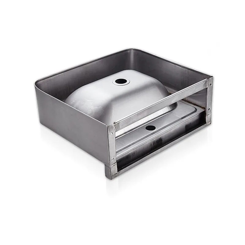 bathroom wall mounted 304 Stainless steel  sqaure basin with faucet set 304 Stainless steel pop up and plumbing hose set 6