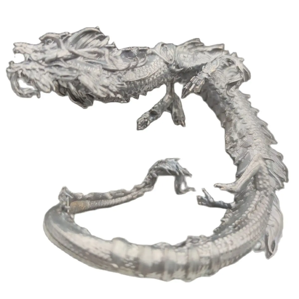 

12cm dragon decoration pure copper blue dragon dragon handicraft home office handicraft desktop decoration