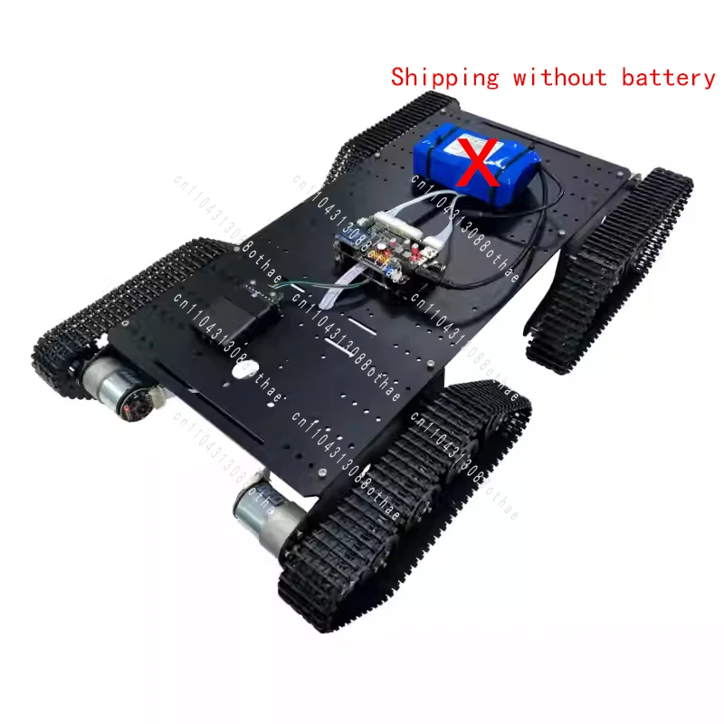 STM32 Ps2 프로그래밍 가능 RC 자동차 DIY 키트 10kg 하중 T900S 4WD 트랙형 탱크 섀시(엔코더 모터 포함)