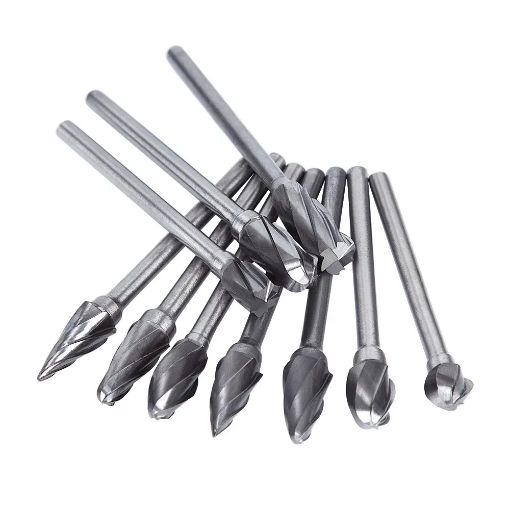 

3x6mm Tungsten SteelDrill Bit Nozzles For Attachments Tungsten Steel Wood Carving Tools Set Woodworking