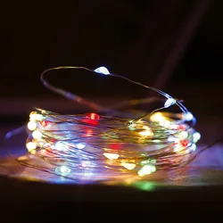 Fairy Lights Battery - Powered Copper Wire String for Wedding and Party Decorations (Multicolor)