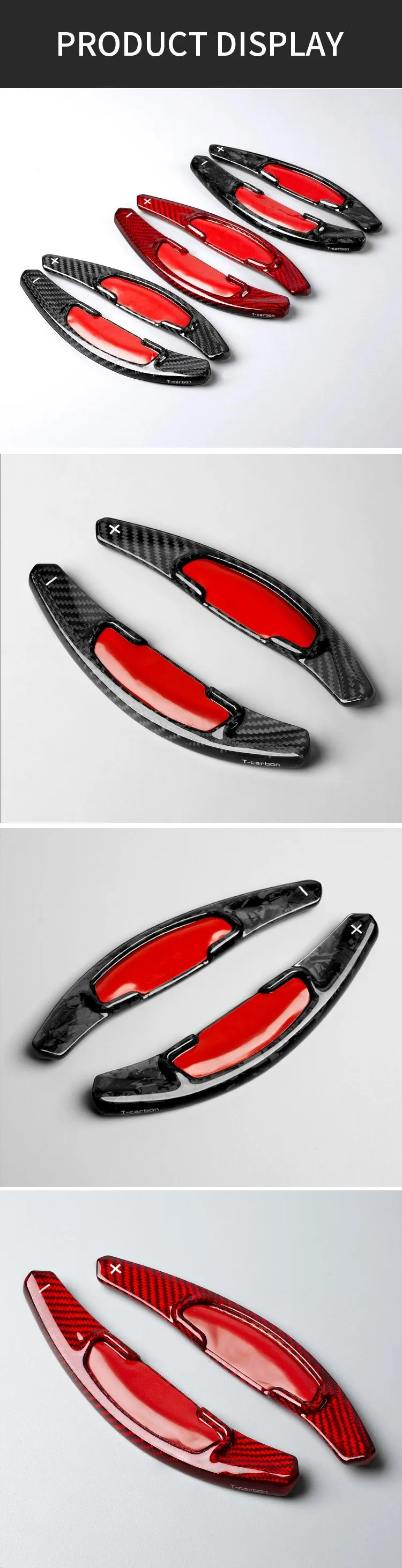 T-carbon Steering Wheel Paddle Shifter Fit For Honda New Fit Odyssey Auto Accessories Shift Paddle