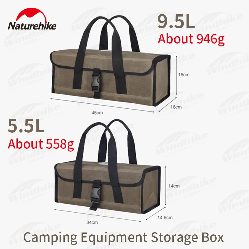 

Naturehike аксессуары для палаток сумка для инструментов большая емкость 9.5л/5л холщовая сумка ручная коробка для хранения Sundry походная корзина для одежды