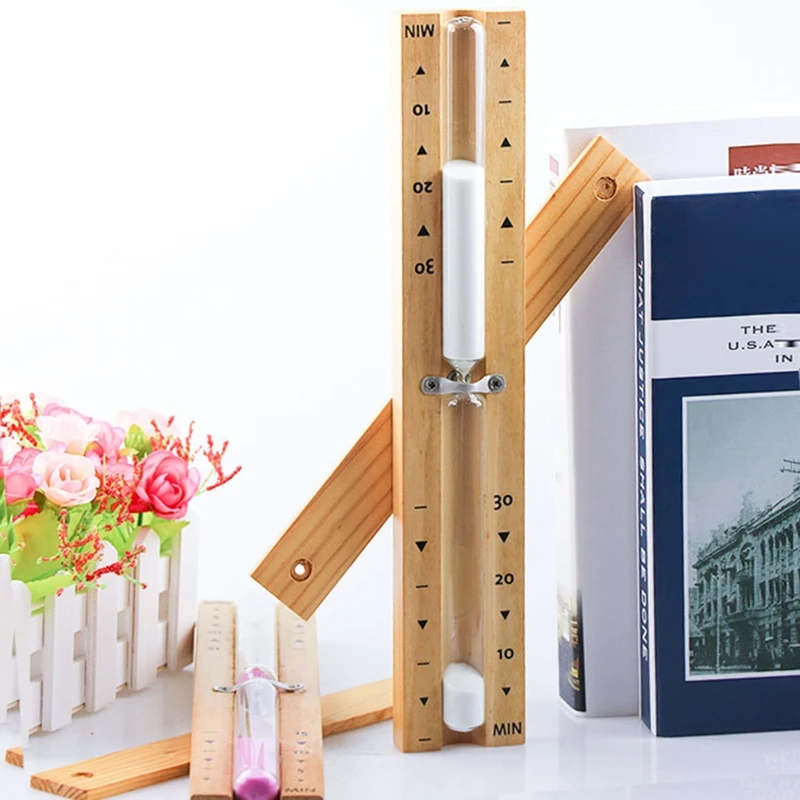Portable Wooden Sauna Hourglass Wall Mounted Rotating 15mins Duarble Clock Timer 2023 New 4