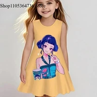 Robe sans manches Kpop « Demon Hunter » printemps/été - Robe mignonne et ludique pour la plage et les activités de plein air pour filles, tendance 4
