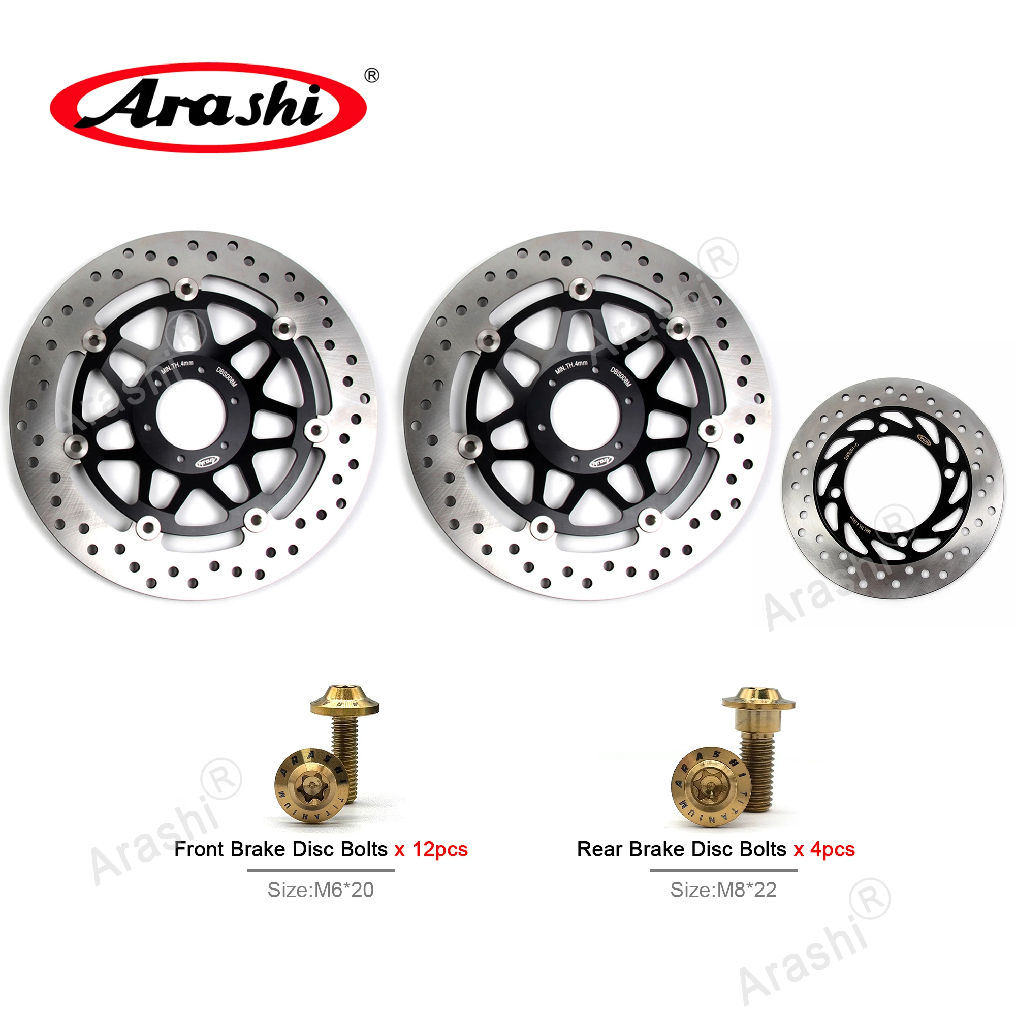 Rear Brake Disc Rotor For HONDA CB 400 Super Four 2008 2009 2010 2011 2012 2013 2014